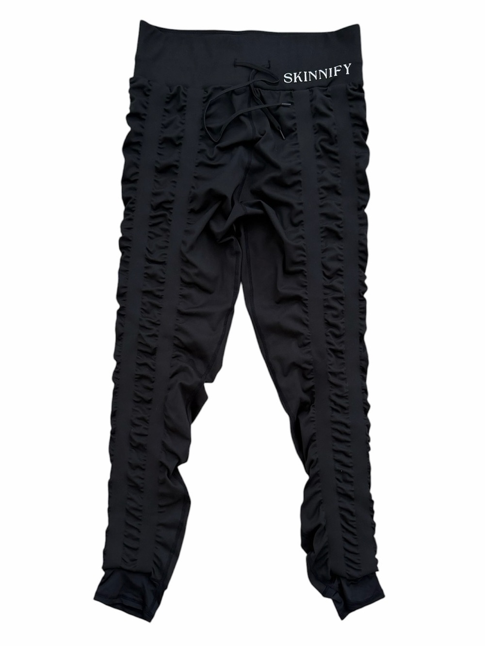 Skinnify Ruched Resistance Leggings Black XXL Exercise Stretch